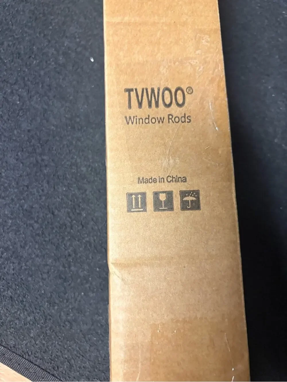 TVVDO Adjustable Window Curtain Rod Set White NWT
